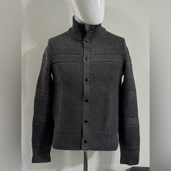 Used Banana Republic Gray Button Sweater - Picture 2 of 3